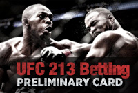 UFC213 betting Preliminary Card