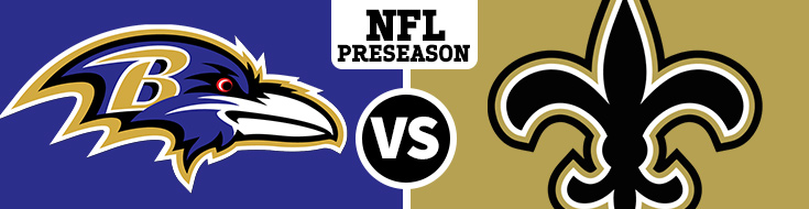 Baltimore Ravens vs. New Orleans Saints offshore betting preseason