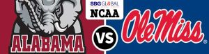 Alabama Crimson Tide vs. Mississippi State Bulldogs NCAA Football Bets