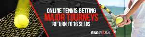 Online Tennis Betting Major Tourneys Return to 16 Seeds