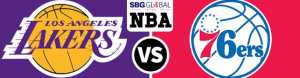 NBA Betting Odds Lakers Versus 76ers