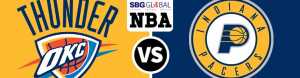 Odds favor the Indiana Pacers by 1½-points against the Oklahoma City Thunder on Wednesday, December 13th.
