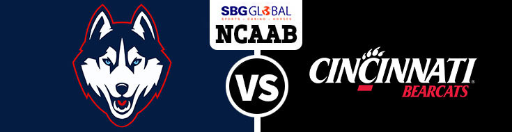 Connecticut Huskies vs. #5 Cincinnati Bearcats Vegas Lines NCAA Basketball