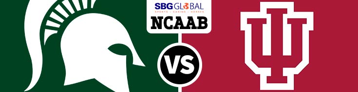 CBB Online Sports Betting Action Michigan State vs. Indiana