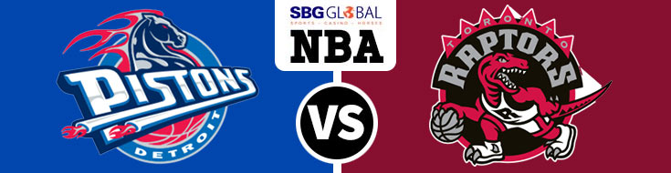 ESPN Wednesday Raptors vs. Pistons NBA Games Betting Odds