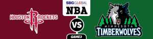 NBA Playoffs Game 3 Odds and Predictions Houston Rockets vs. Minnesota Timberwolves