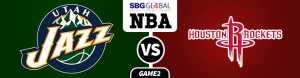 Utah Jazz vs Houston Rockets game 2 NBA playoffs