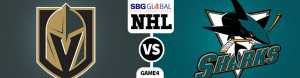 Vegas Golden Knights vs. San Jose Sharks betting odds and picks for NHL playoffs Game 4