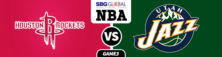 NBA Playoffs Game 3 Latest Odds Houston Rockets vs. Utah Jazz