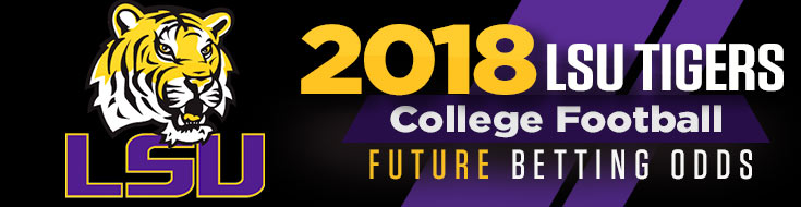 2018 LSU Tigers Futures College Football Betting Odds