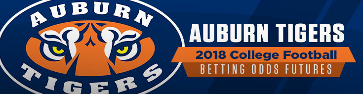 Auburn Tigers 2018 College Football Betting Odds Futures