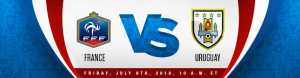 France vs. Uruguay World Cup Betting