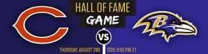 NFL Hall of Fame Game Chicago Bears vs. Baltimore Ravens betting analysis