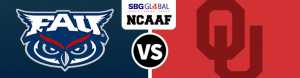 Florida Atlantic Owls vs Oklahoma Sooners Saturday September 1