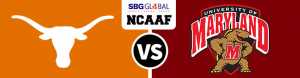 Texas Longhorns vs Maryland Terrapins Saturday September 1