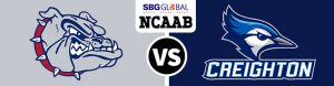 Gonzaga Bulldogs vs. Creighton Blue Jays