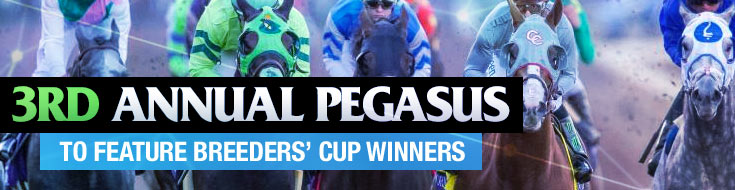 3rd Annual Pegasus to Feature Breeders’ Cup Winners