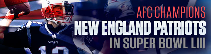 AFC Champion New England Patriots in Super Bowl LIII