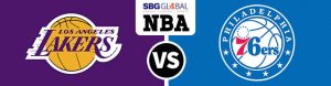 Los Angeles Lakers vs. Philadelphia 76ers