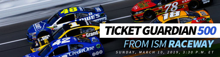 Ticket Guardian 500 from ISM Raceway NASCAR betting odds