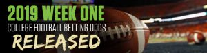 2019 Week One College Football Betting Odds Released