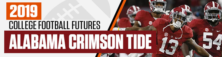 2019 Alabama Crimson Tide College Football Futures