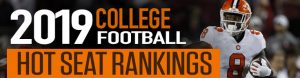 2019 College Football Hot Seat Rankings