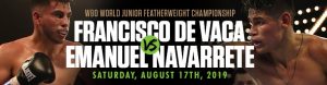 Francisco De Vaca vs. Emanuel Navarrete Boxing betting preview, odds and predictions