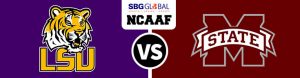 LSU Tigers vs. Mississippi State Bulldogs College Football Betting odds