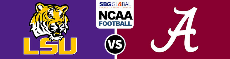 LSU Tigers vs. Alabama Crimson Tide NCAAF Betting odds