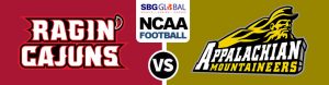 Louisiana Ragin’ Cajuns vs. Appalachian State Mountaineers – Sun Belt Title, Betting odds