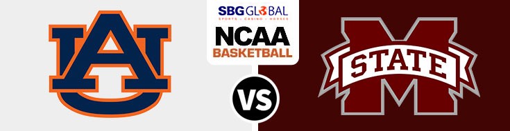 Auburn Tigers Vs. Mississippi State Bulldogs College Basketball betting