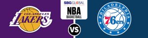 Los Angeles Lakers vs. Philadelphia 76ers NBA Betting odds