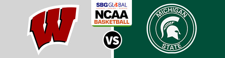 Wisconsin Badgers vs. Michigan State Spartans NCAA Basketball Betting Odds