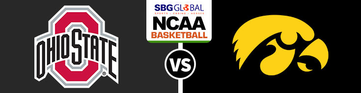 Ohio State Buckeyes vs. Iowa Hawkeyes College Basketball betting odds