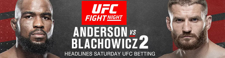 UFC Fight Night Corey Anderson vs. Jan Blachowicz 2 Betting odds