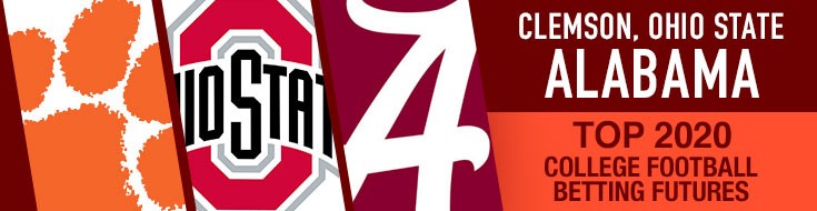 Clemson, Ohio State, and Bama Top 2020 College Football Betting Futures