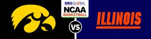 Iowa Hawkeyes Vs. Illinois Fighting Illini College Basketball Betting odds