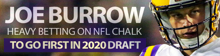 Joe Burrow Heavy Betting on NFL Chalk to Go First in 2020 Draft