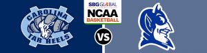 North Carolina Tar Heels vs. Duke Blue Devils NCAA Basketball Betting Odds