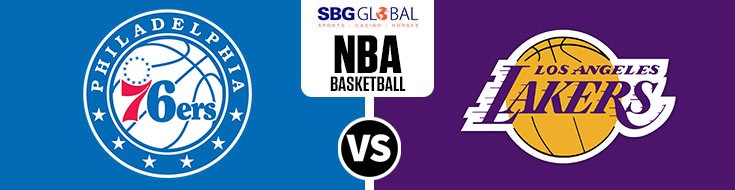 Philadelphia 76ers vs. Los Angeles Lakers NBA Betting odds