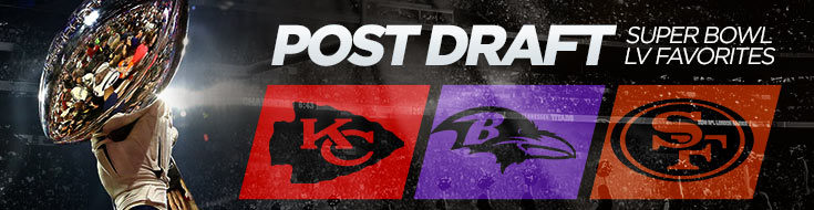 Chiefs, Ravens, and 49ers Post Draft Super Bowl LV Favorites