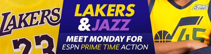 Lakers and Jazz Meet Monday for ESPN Prime Time Action