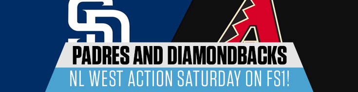 Padres and Diamondbacks NL West Action Saturday on FS1!