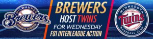 Brewers Host Twins for Wednesday FS1 Interleague Action