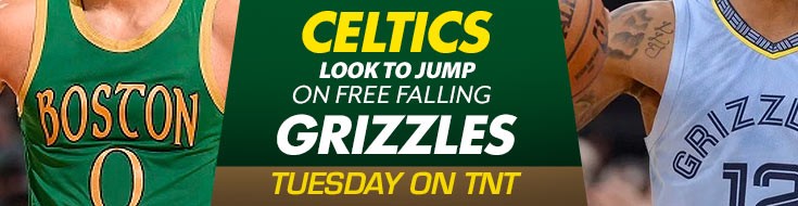 Celtics Look to Jump on Free Falling Grizzles Tuesday on TNT