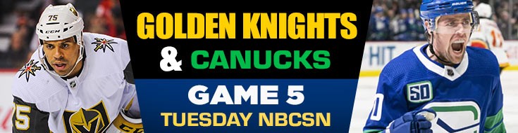 Golden Knights and Canucks Game 5 Tuesday NBCSN