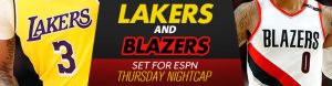 Lakers and Blazers Set for ESPN Thursday Nightcap