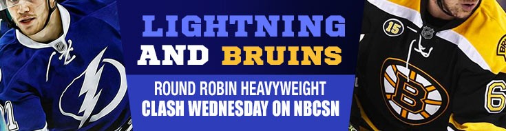 Lightning and Bruins Round Robin Heavyweight Clash Wednesday on NBCSN