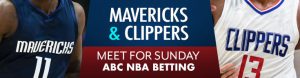 Mavericks and Clippers Meet for Sunday ABC NBA Betting